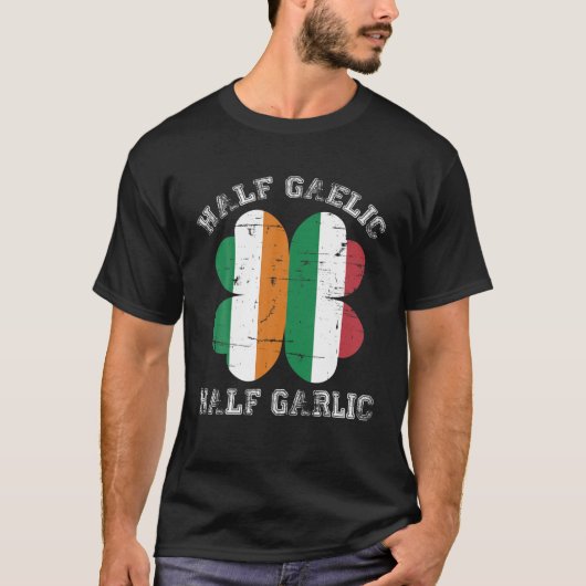 Half Gaelic Half Knolic Italienisch Irish Saint Pa T-Shirt (Vorderseite)