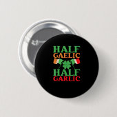 Half Gaelic Half Knolic St Patricks Day Irland I Button (Vorne & Hinten)