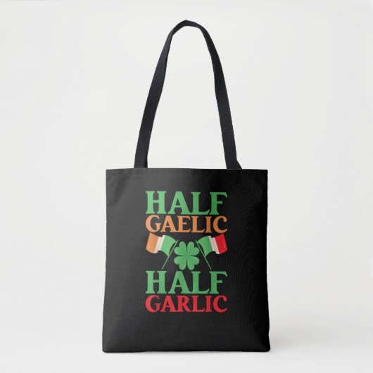 Half Gaelic Half Knolic St Patricks Day Irland I Tasche (Vorderseite)