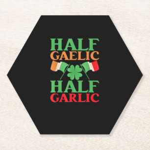 Half Gaelic Half Knolic St Patricks Day Irland I Untersetzer