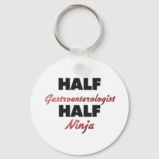 Half Gastroenterologe Half Ninja Schlüsselanhänger (Vorderseite)
