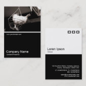 Half&Halb Foto 044 - Hühnchen im Korb Visitenkarte (Vorne/Hinten)