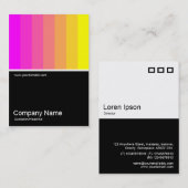 Half&Half Foto 0112 - Magenta to Yellow Visitenkarte (Vorne/Hinten)