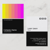 Half&Half Foto 0113 - Gelb bis Magenta Visitenkarte (Vorne/Hinten)