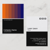 Half&Half Foto 0117 - Orange bis Dark Blue Visitenkarte (Vorne/Hinten)