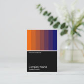 Half&Half Foto 0117 - Orange bis Dark Blue Visitenkarte (Stehend Vorderseite)