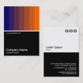 Half&Half Foto 0118 - Dunkelblau bis Orange Visitenkarte (Vorne/Hinten)