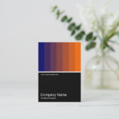 Half&Half Foto 0118 - Dunkelblau bis Orange Visitenkarte (Stehend Vorderseite)