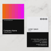 Half&Half Foto 0119 - Orange bis Magenta Visitenkarte (Vorne/Hinten)