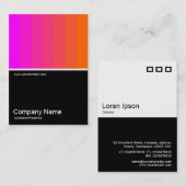 Half&Half Foto 0120 - Magenta to Orange Visitenkarte (Vorne/Hinten)