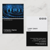 Half&Half Foto 0125 - Blue Spiral Visitenkarte (Vorne/Hinten)