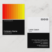 Half&Half Foto 0129 - Farbblende - Rot bis Gelb Visitenkarte (Vorne/Hinten)