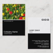 Half&Half Foto 0151 - Farbige Tulips II Visitenkarte (Vorne/Hinten)