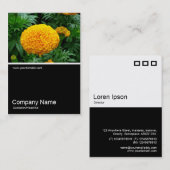 Half&Half Foto 0163 - Orange Chrysanthemum Visitenkarte (Vorne/Hinten)