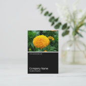 Half&Half Foto 0163 - Orange Chrysanthemum Visitenkarte (Stehend Vorderseite)