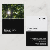 Half&Half Foto 0183 - Sonne durch Bäume Visitenkarte (Vorne/Hinten)