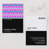 Half&Half Foto 0191 - Farbenfrohe Geometrie Visitenkarte (Vorne/Hinten)