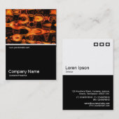 Half&Half Foto 0196 - Abstrakte Flamme Visitenkarte (Vorne/Hinten)