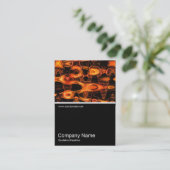 Half&Half Foto 0196 - Abstrakte Flamme Visitenkarte (Stehend Vorderseite)