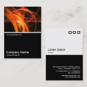 Half&Half Foto 0197 - Abstrakte Flamme 02 Visitenkarte (Vorne/Hinten)