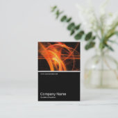 Half&Half Foto 0197 - Abstrakte Flamme 02 Visitenkarte (Stehend Vorderseite)