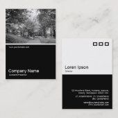 Half&Half Foto 0223 - Cycle Way B&W Visitenkarte (Vorne/Hinten)