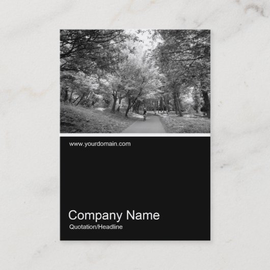 Half&Half Foto 0223 - Cycle Way B&W Visitenkarte (Vorderseite)