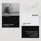 Half&Half Foto 0228 - Roboter Visitenkarte (Vorne/Hinten)