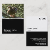 Half&Half Foto 0245 - Happy Duck Visitenkarte (Vorne/Hinten)