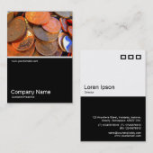 Half&Half Foto 0248 - Die Farbe des Geldes Visitenkarte (Vorne/Hinten)