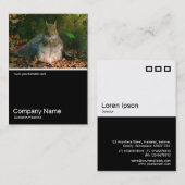 Half&Half Foto 0250 - Graues Eichhörnchen Visitenkarte (Vorne/Hinten)