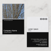 Half&Half Foto 0297 - Sunlit Branches Visitenkarte (Vorne/Hinten)