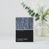 Half&Half Foto 0302 - Silberne Zweige Visitenkarte (Stehend Vorderseite)