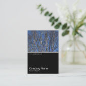 Half&Half Foto 0303 - Silberne Zweige Visitenkarte (Stehend Vorderseite)