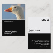 Half&Half Foto 0309 - Haughty White Goose Visitenkarte (Vorne/Hinten)