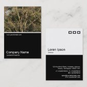 Half&Half Foto 0312 - Goldene Zweige Visitenkarte (Vorne/Hinten)