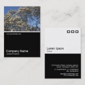 Half&Half Foto 0315 - Magnolia Tree in Blossom Visitenkarte (Vorne/Hinten)