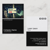 Half&Half Foto 0320 - Bahnhofsunterschrift Visitenkarte (Vorne/Hinten)