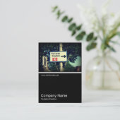 Half&Half Foto 0320 - Bahnhofsunterschrift Visitenkarte (Stehend Vorderseite)