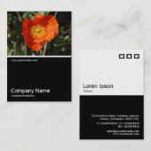 Half&Half Foto 0325 - Walisischer Mohn (Orange) Visitenkarte (Vorne/Hinten)