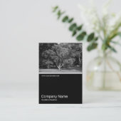 Half&Half Foto 0329 - Magnolia Tree im Sommer Visitenkarte (Stehend Vorderseite)