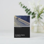 Half&Half Foto 0340 - Radfahren (Cross Process) Visitenkarte (Stehend Vorderseite)