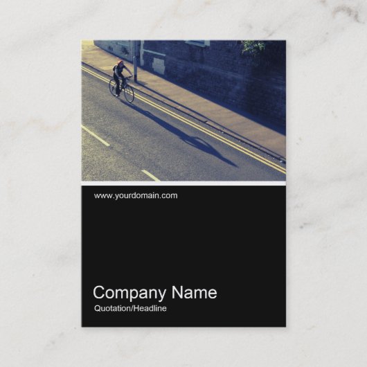Half&Half Foto 0340 - Radfahren (Cross Process) Visitenkarte (Vorderseite)