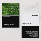 Half&Half Foto 0365 - Blume aus Holz Visitenkarte (Vorne/Hinten)