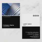 Half&Half-Foto 0375 - Reflektiver Büroblock Visitenkarte (Vorne/Hinten)