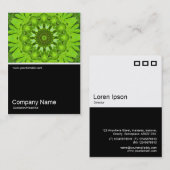 Half&Half Foto 094 - Blattwerk Kaleidoskop Visitenkarte (Vorne/Hinten)