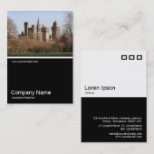 Half&Half Foto 2095 - Cardiff Castle im Frühjahr 2 Visitenkarte (Vorne/Hinten)