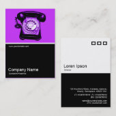 Half&Half Foto - Hotline - Lila CC33FF Visitenkarte (Vorne/Hinten)