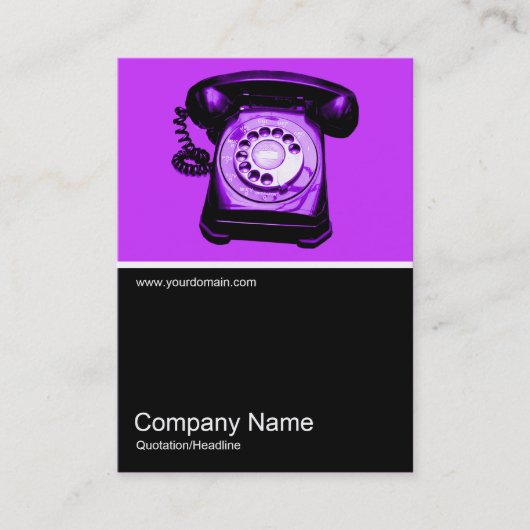 Half&Half Foto - Hotline - Lila CC33FF Visitenkarte (Vorderseite)