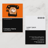 Half&Half Foto - Hotline - orange FF6600 Visitenkarte (Vorne/Hinten)